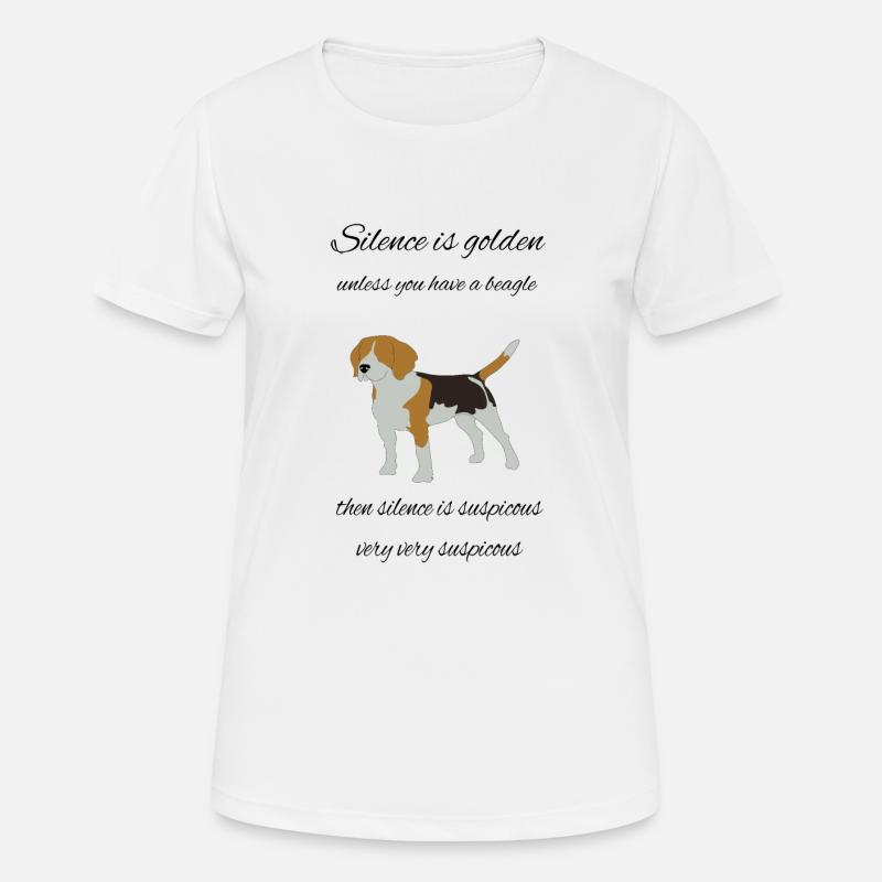 beagle - Women's Breathable T-Shirt - white