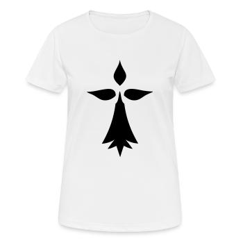 hermine logo bretagne - Frauen T-Shirt atmungsaktiv - Weiß - Vorne - AI Model Female 172 dark (172cm)