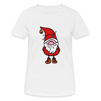 Elfe de Noël - T-shirt respirant Femme - blanc - Devant - AI Model Female 172 dark (172cm)