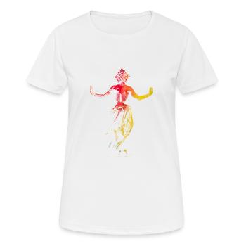 Danseuse arabe - T-shirt respirant Femme - blanc - Devant - AI Model Female 172 dark (172cm)