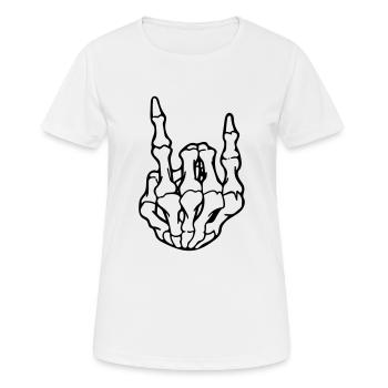 Felsen - Frauen T-Shirt atmungsaktiv - Weiß - Vorne - AI Model Female 172 dark (172cm)