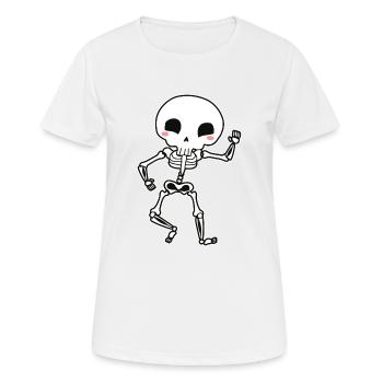 Skelett - Frauen T-Shirt atmungsaktiv - Weiß - Vorne - AI Model Female 172 dark (172cm)