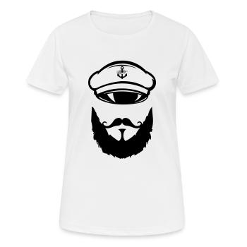 Capitaine - T-shirt respirant Femme - blanc - Devant - AI Model Female 172 dark (172cm)