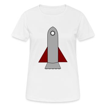 Spaceship - Frauen T-Shirt atmungsaktiv - Weiß - Vorne - AI Model Female 172 dark (172cm)