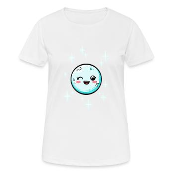 Boule de neige #4/9 - T-shirt respirant Femme - blanc - Devant - AI Model Female 172 dark (172cm)