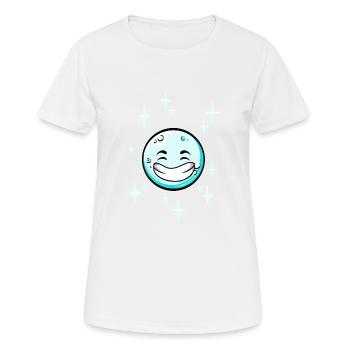Boule de neige #9/9 - T-shirt respirant Femme - blanc - Devant - AI Model Female 172 dark (172cm)