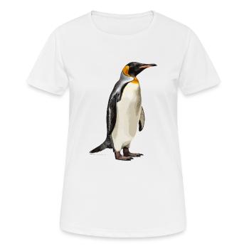 Manchot royal majestueux - T-shirt respirant Femme - blanc - Devant - AI Model Female 172 dark (172cm)