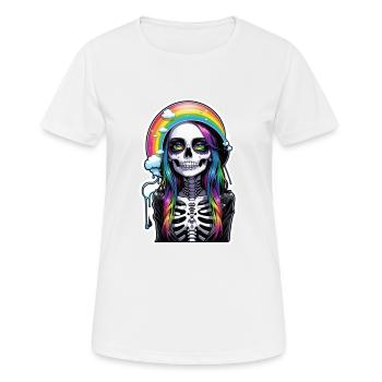 Halloween - Rock & Regenbogen - Frauen T-Shirt atmungsaktiv - Weiß - Vorne - AI Model Female 172 dark (172cm)
