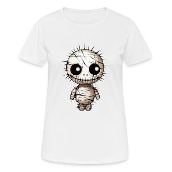 New City Fashion Trend with Funny Voodoo Doll Design - Women's Breathable T-Shirt - white - Front - AI Model Female 172 dark (172cm)