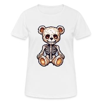 Teddybär / Kuscheltier / Stofftier / Geschenkidee - Frauen T-Shirt atmungsaktiv - Weiß - Vorne - AI Model Female 172 dark (172cm)