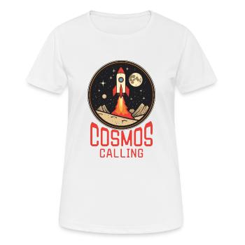 L’appel du cosmos - T-shirt respirant Femme - blanc - Devant - AI Model Female 172 dark (172cm)