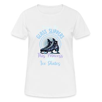 Ice Skating Royalty: Beyond Glass Slippers - Women's Breathable T-Shirt - white - Front - AI Model Female 172 dark (172cm)