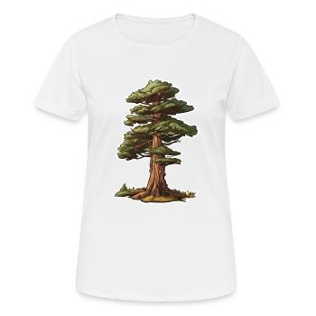 Pin - T-shirt respirant Femme - blanc - Devant - AI Model Female 172 dark (172cm)