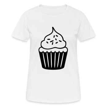 cupcake - T-shirt respirant Femme - blanc - Devant - AI Model Female 172 dark (172cm)