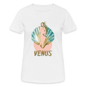 Venus - Women's Breathable T-Shirt - white - Front - AI Model Female 172 dark (172cm)