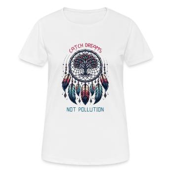 Traumfänger Naturschutz Klimawandel Umwelt Natur - Frauen T-Shirt atmungsaktiv - Weiß - Vorne - AI Model Female 172 dark (172cm)