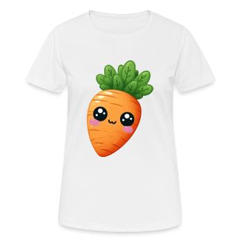 Kawaii Karotte - Frauen T-Shirt atmungsaktiv - Weiß - Vorne - AI Model Female 172 dark (172cm)