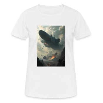 Flotte aérienne - T-shirt respirant Femme - blanc - Devant - AI Model Female 172 dark (172cm)