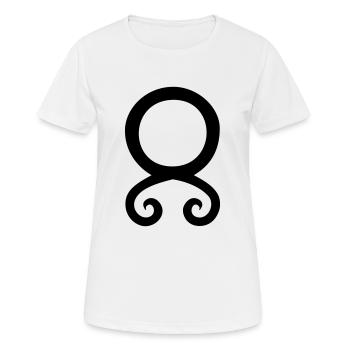 Troll-Kreuz - Frauen T-Shirt atmungsaktiv - Weiß - Vorne - AI Model Female 172 dark (172cm)
