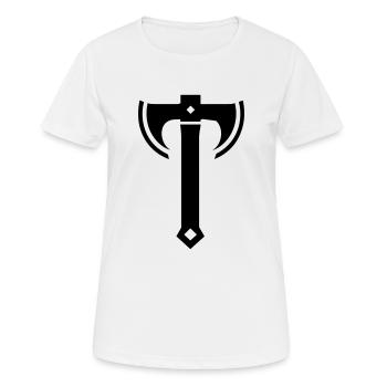 hache - T-shirt respirant Femme - blanc - Devant - AI Model Female 172 dark (172cm)