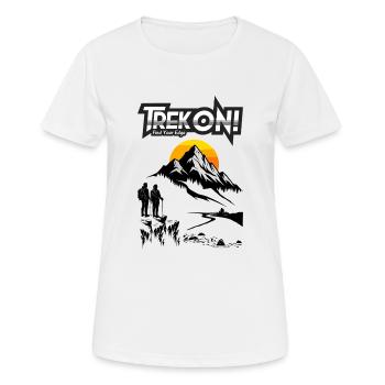 CADEAUX TREKKING ET RANDONNÉE - T-shirt respirant Femme - blanc - Devant - AI Model Female 172 dark (172cm)