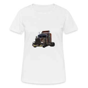 Amerikanischer Lkw-Lkw - Frauen T-Shirt atmungsaktiv - Weiß - Vorne - AI Model Female 172 dark (172cm)