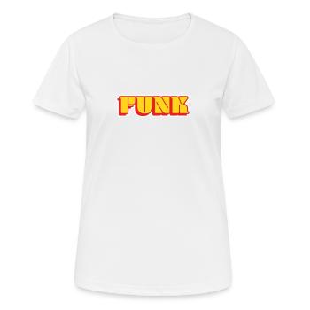Funk - Frauen T-Shirt atmungsaktiv - Weiß - Vorne - AI Model Female 172 dark (172cm)