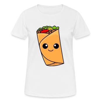 Bande dessinée Burrito - T-shirt respirant Femme - blanc - Devant - AI Model Female 172 dark (172cm)