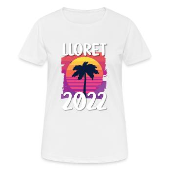 Lloret De Mar 2022 - Frauen T-Shirt atmungsaktiv - Weiß - Vorne - AI Model Female 172 dark (172cm)