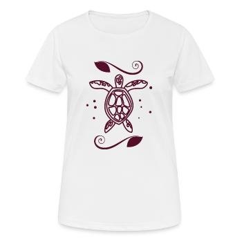 Tortue / Reptile - Reptile - T-shirt respirant Femme - blanc - Devant - AI Model Female 172 dark (172cm)