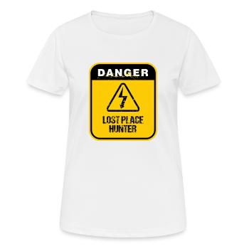 Lost Place Hunter Urbexer Cadeau - T-shirt respirant Femme - blanc - Devant - AI Model Female 172 dark (172cm)