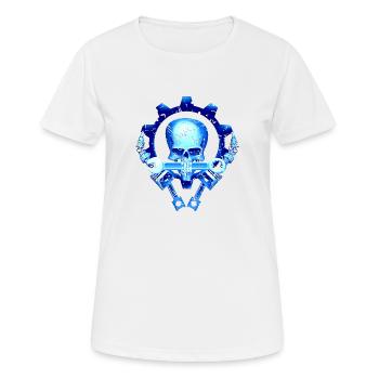 piston mécanique crâne bougie d'allumage du moteur - T-shirt respirant Femme - blanc - Devant - AI Model Female 172 dark (172cm)