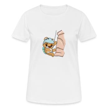 Escalade En rappel Ours BD - T-shirt respirant Femme - blanc - Devant - AI Model Female 172 dark (172cm)