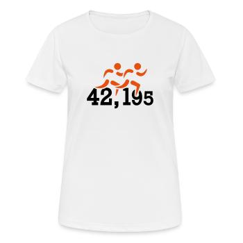 Marathon - T-shirt respirant Femme - blanc - Devant - AI Model Female 172 dark (172cm)