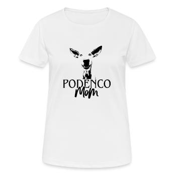Podenco Mom Mom Dog Dog Dog Head - Women's Breathable T-Shirt - white - Front - AI Model Female 172 dark (172cm)
