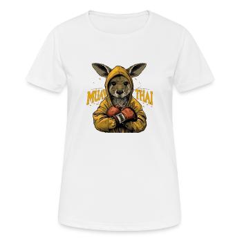 Style urbain : la mode muay thaï pour les créateurs de tendances - T-shirt respirant Femme - blanc - Devant - AI Model Female 172 dark (172cm)