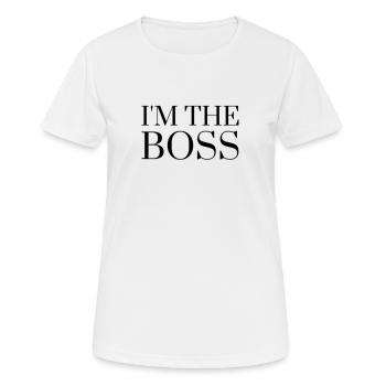 JE SUIS LE CHEF - T-shirt respirant Femme - blanc - Devant - AI Model Female 172 dark (172cm)