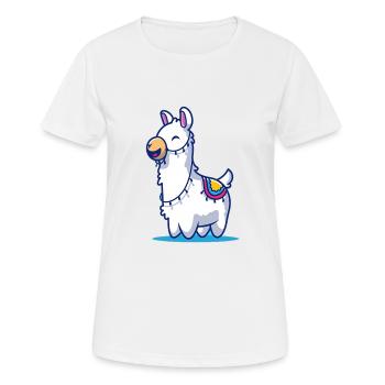 Llama lama alpaca - Women's Breathable T-Shirt - white - Front - AI Model Female 172 dark (172cm)