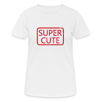 Super Cute - Women's Breathable T-Shirt - white - Front - AI Model Female 172 dark (172cm)