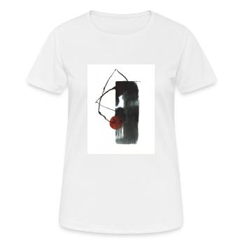 Sans titre - T-shirt respirant Femme - blanc - Devant - AI Model Female 172 dark (172cm)