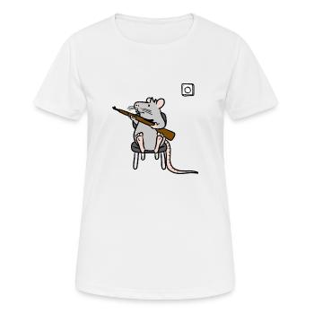 Don't touch that dial - Women's Breathable T-Shirt - white - Front - AI Model Female 172 dark (172cm)