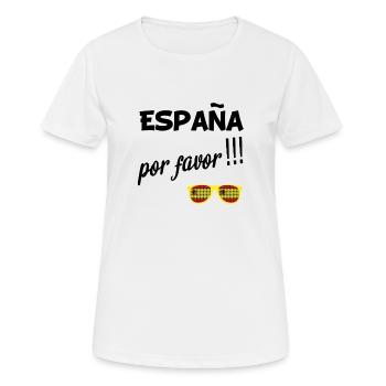 Espagne s'il vous plaît ! - T-shirt respirant Femme - blanc - Devant - AI Model Female 172 dark (172cm)