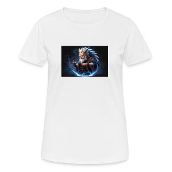 In the midst of a dark and mysterious atmosphere, - T-shirt respirant Femme - blanc - Devant - AI Model Female 172 dark (172cm)