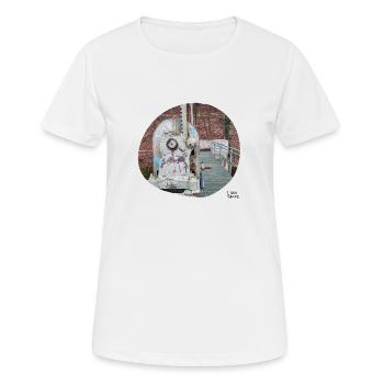 I see faces - Ich sehe Gesichter - Women's Breathable T-Shirt - white - Front - AI Model Female 172 dark (172cm)