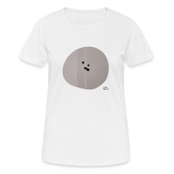 I see faces - Ich sehe Gesichter - Women's Breathable T-Shirt - white - Front - AI Model Female 172 dark (172cm)