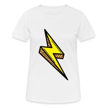 Blitz Comic Fast - Women's Breathable T-Shirt - white - Front - AI Model Female 172 dark (172cm)