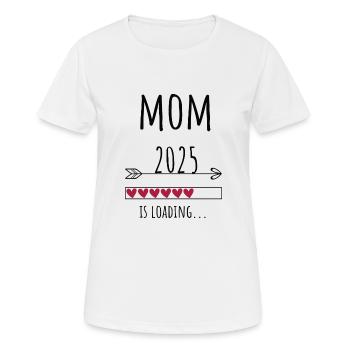 Pregnancy Mom Baby Happiness Gift - Women's Breathable T-Shirt - white - Front - AI Model Female 172 dark (172cm)