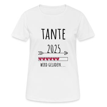 Schwangerschaft Tante Schwanger 2024 Geschenk - Frauen T-Shirt atmungsaktiv - Weiß - Vorne - AI Model Female 172 dark (172cm)
