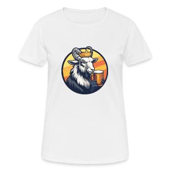 Mountain Goat Beer - Women's Breathable T-Shirt - white - Front - AI Model Female 172 dark (172cm)