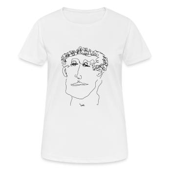 head - Women's Breathable T-Shirt - white - Front - AI Model Female 172 dark (172cm)
